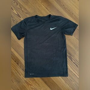 Gray and Black Nike Dri-Fit Shirt